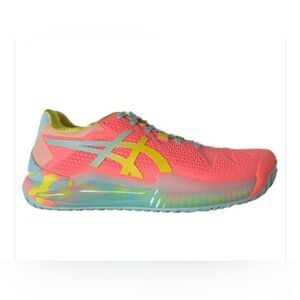 🆕 ASICS GEL-RESOLUTION 8.5  Sun Coral/Sour Yuzu, NWT
